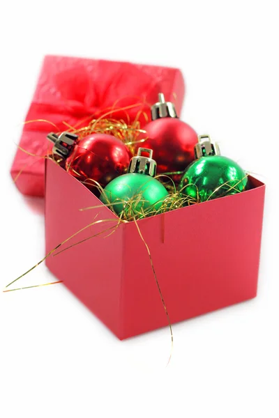 Red gift box. — Stock Photo, Image