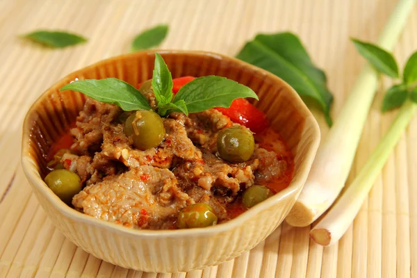 Cerdo al curry rojo . — Foto de Stock