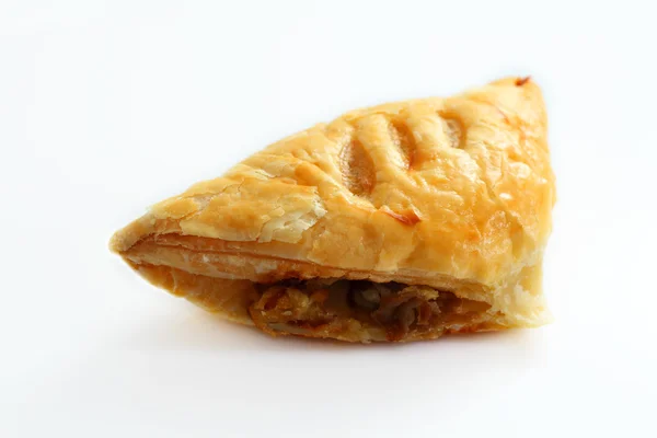 Massa folhada de cogumelos comida vegetariana para o café da manhã . — Fotografia de Stock