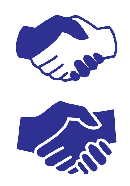 Handshake Fist Bump Outline Icon Agreement Partnership Line Pictogram — Stock Photo, Image