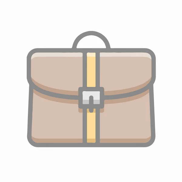 Koffer Briefcase Bag Icon Symbool Illustratie Vlakke Moderne Stijl Beschikbaar — Stockfoto