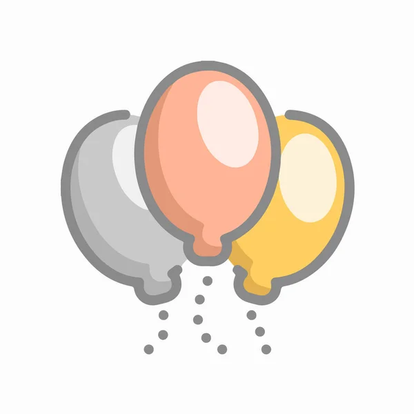 Ilustración Símbolos Iconos Globos Colores Estilo Plano Moderno Disponible Para — Foto de Stock