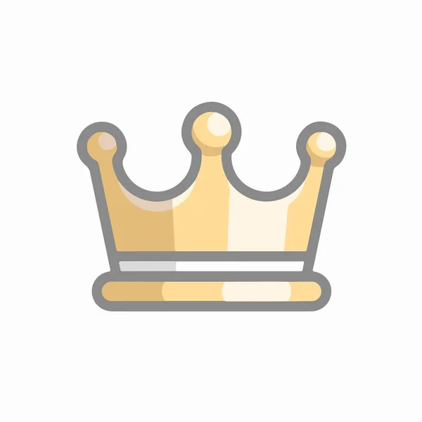 Crown Icon Symbol Ilustrace Plochém Moderním Stylu Dispozici Pro Vaše — Stock fotografie