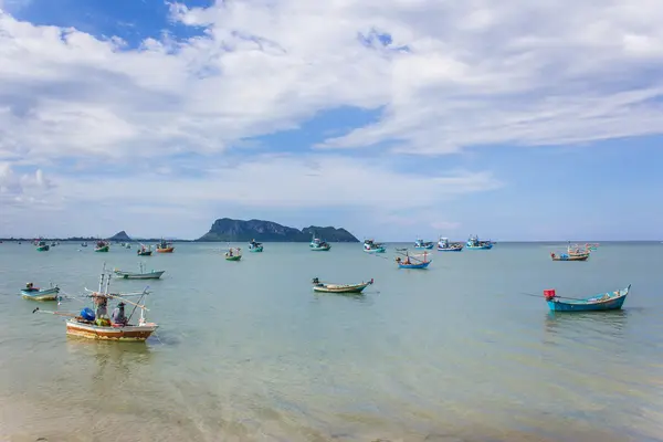 Prachuap Bay Körfez Tayland balıkçı tekneleri