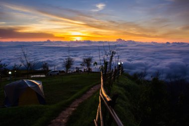 Deniz sis Dağı'nda.