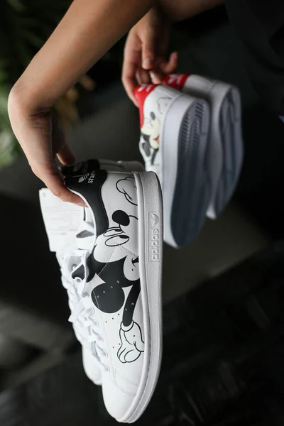 Bangkok Thaiföld 2020 Október Adidas Originals Disney Cny Mickey Mouse — Stock Fotó