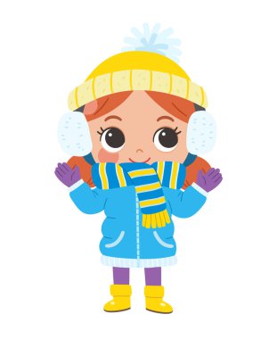 Kardan bir adamla karlı bir arazide duran, kışlık kıyafetli tatlı bir kız. Keyifli ve rahat kış havası, mevsimlik aktiviteler ve eğitim için mükemmel.