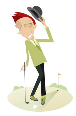 Beyefendi golf sahasında