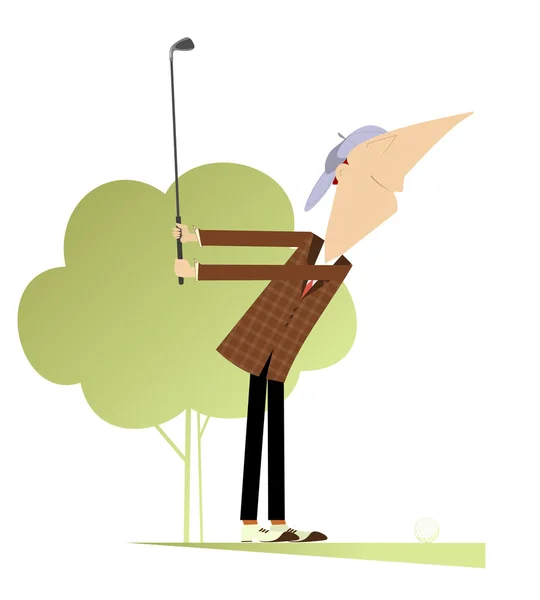 Buen día para jugar al golf — Vector de stock