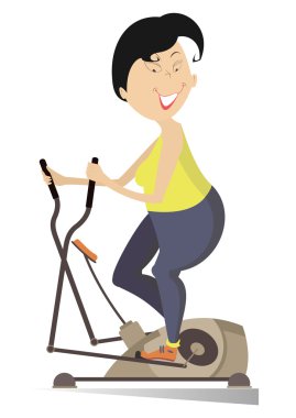 Step gülümseyen kadın trende