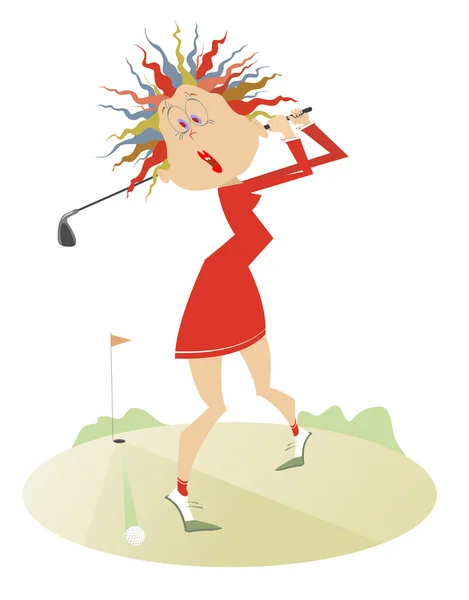 Goede dag voor het spelen van golf — Stockvector