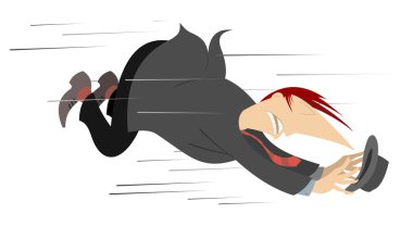 Rüzgarlı bir gün illüstrasyon