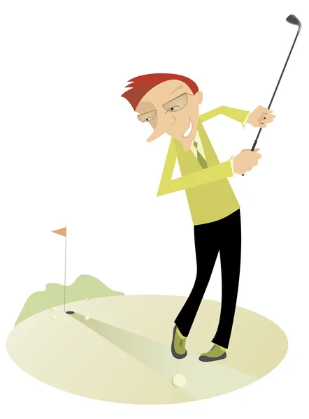 Goede dag voor het spelen van golf — Stockvector