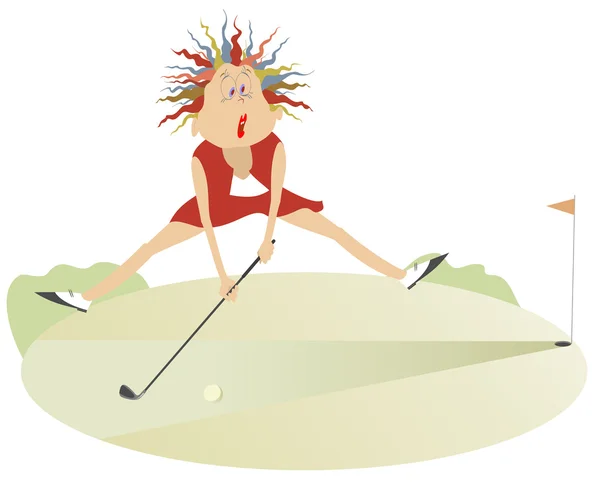 Guter Tag zum Golfspielen 3 — Stockvektor