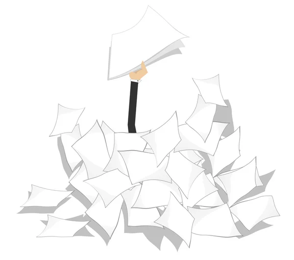 Pile of papers — Stock Vector