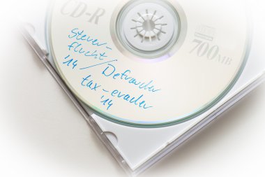 Tax evasion CD clipart