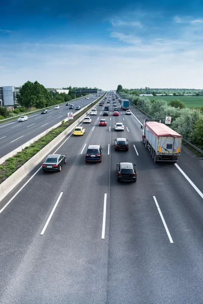 Rush hour på motorväg — Stockfoto