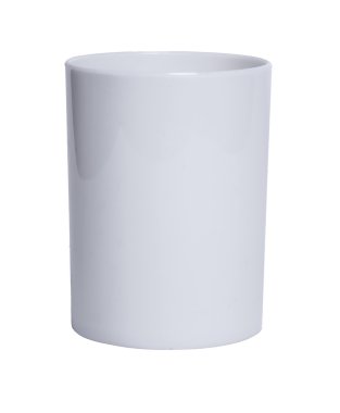 kalem - stok görüntü için beyaz parlak plastik bardak