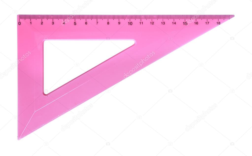 Child plastic ruler for mathematics in school and homework