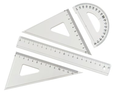 Matematik ve geometri okul için rullers