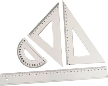 Matematik ve geometri okul için rullers