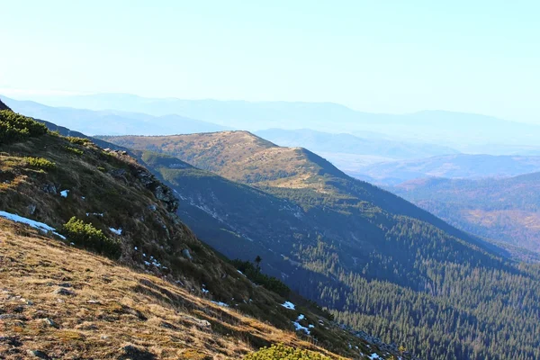 Vista da Babia Gora, Beskidy, Polonia — Foto Stock