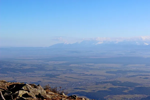 Blick von babia gora, beskidy, poland — Stockfoto