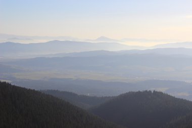 Görünümden Babia Gora, Beskidy, Polonya