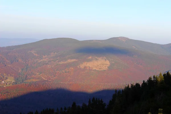 Vista da Babia Gora, Beskidy, Polonia — Foto Stock