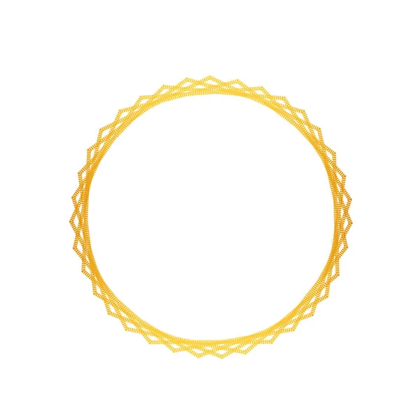 Золотое Кольцо Дизайн Бордюров Векторная Eps — стоковый вектор