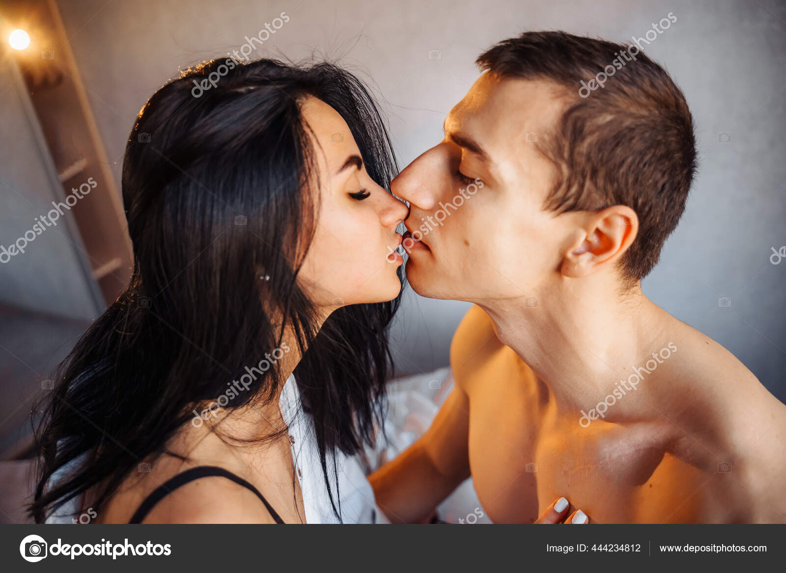 Close Beautiful Nude Couple Two Young People Love Having Sex Stock Photo by ©dariaagaf 444234812 picture
