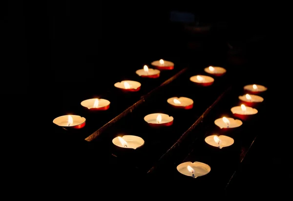 Candles in church — Stock Photo, Image