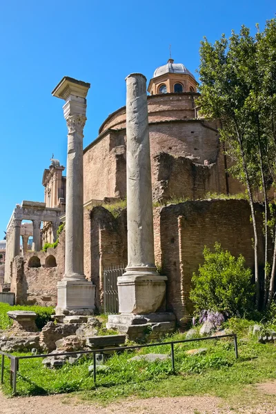 Il Tempio di Romolo (Basilica dei Santi Cosma e Damiano), R — Foto Stock