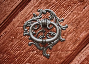 Bir kapı, Rothenburg ob der Tauber, Almanya eski tokmağı