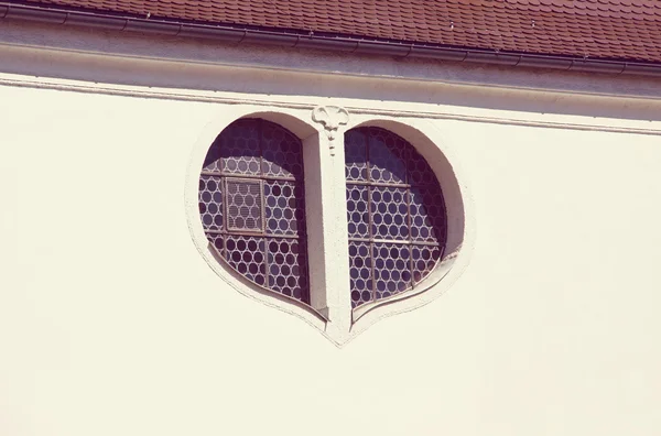 Window in form a heart — Stock Photo, Image