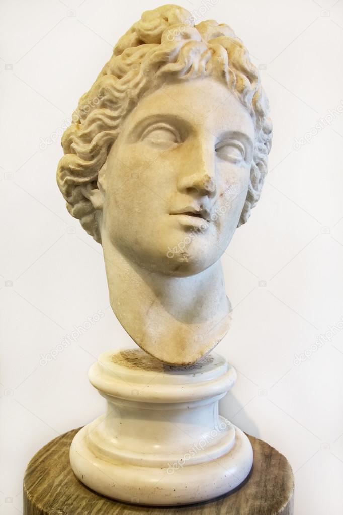 Head of Apollo, museum in Roman Forum, Rome, Italy