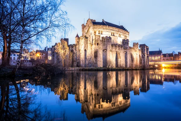 Gravensteen from Ghent — Stock Photo, Image