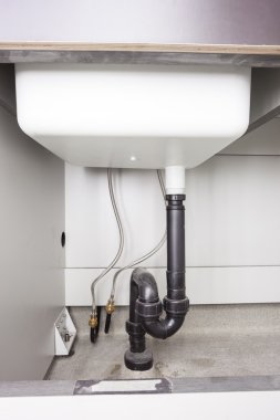 bir laboratuvar lavabo, sifon