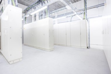 Elektrik kutuları ile Oda