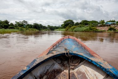 Tayland ve Myanmar nehir kenarlık