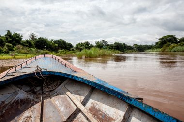 Tayland ve Myanmar nehir kenarlık