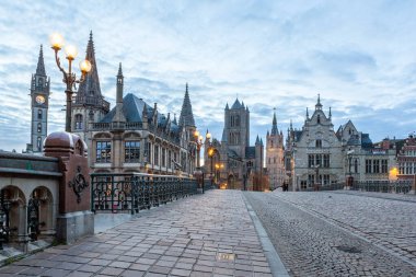 Gruuthuse Müzesi Ghent üç kule biridir