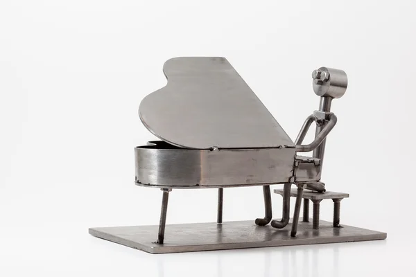 Stainless steel Jazz Piano — Stock Photo, Image