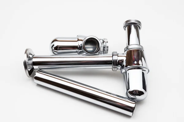 Chrome siphon — Stock Photo, Image