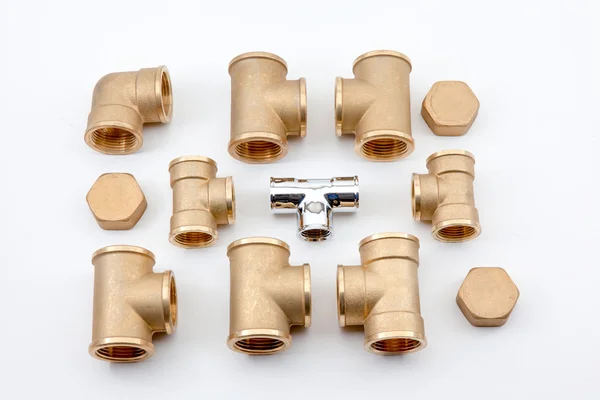 Copper fittings — Stock Photo, Image