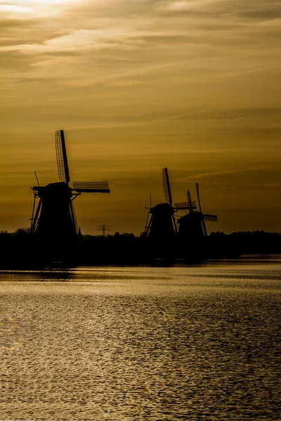 Kinderdijk in Olanda — Foto Stock