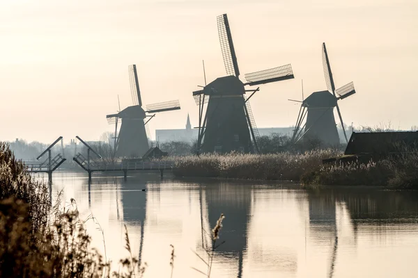 Kinderdijk en Holanda — Foto de Stock