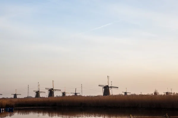 Kinderdijk v Holandsku — Stock fotografie