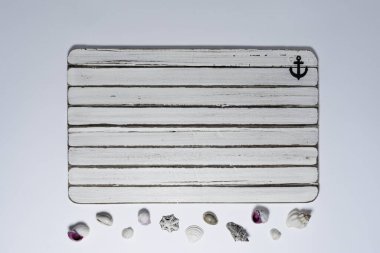 Deniz teması için beyaz arkaplan