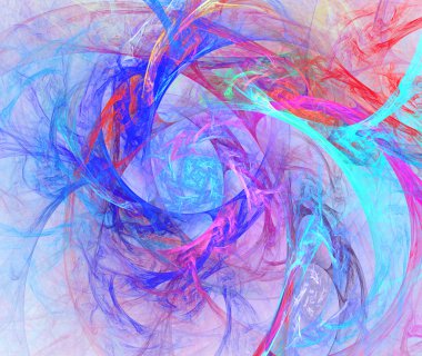 Arka plan mavi, yeşil ve pembe tonda